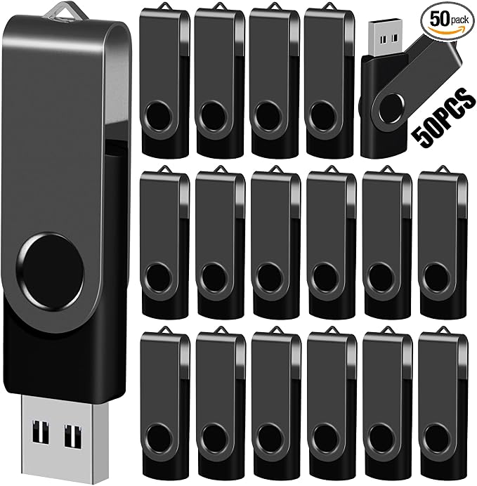 EASTBULL 128MB USB Flash Drive Bulk Thumb Drives 50 Pack by EASTBULL