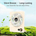Mini Portable Fan, Silent Rechargeable Desk & Handheld - Image 4