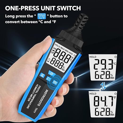 Temperature Humidity Meter, High Precision Digital Hygrometer - Image 6