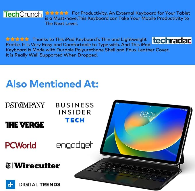 Keyboard Case for iPad 10th Generation 2022 & 11th – Magic-Style Keyboard - Image 9
