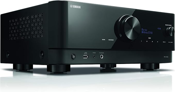 Yamaha RXV6ABL-RB 7.2-Ch. 100 Watt AV Receiver by Amazon+Renewed
