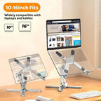 Moallia N86 360 Rotating Laptop Stand, Adjustable Height & Angle, Ergonomic - Image 6