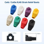Cable Matters 100-Pack Cat6 / Cat5e RJ45 Strain Relief Boots, RJ45 Boot - Image 2