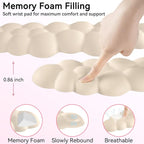 Cloud Wrist Rest for Computer Keyboard, 4-in-1 Memory Foam Leather Cloud - Image 5