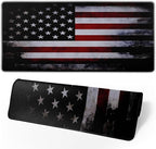 Gaming Mouse Pad American Flag Mouse Mat Non-Slip Rubber Carpet Pad by Brecoy