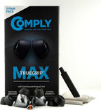Comply TrueGrip MAX | Premium Memory Foam Replacement Earbud Tips by ComplyFoam