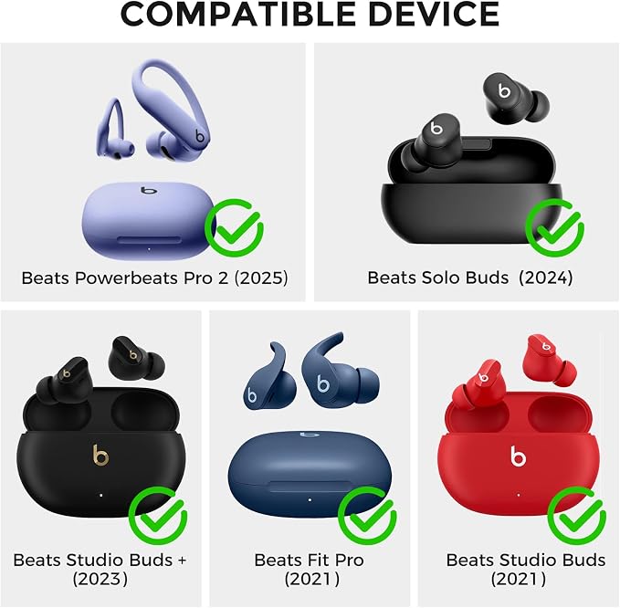AhaStyle Ear Tips for Beats Studio Buds/Powerbeats Pro 2/Solo Buds/Fit - Image 3
