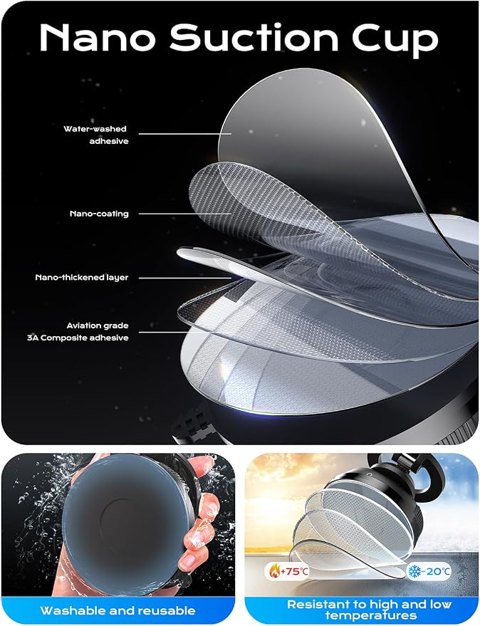 Car Phone Holder for Magsafe, Ultra Magnetic and Strong Suction 360° Adjustable - Image 7