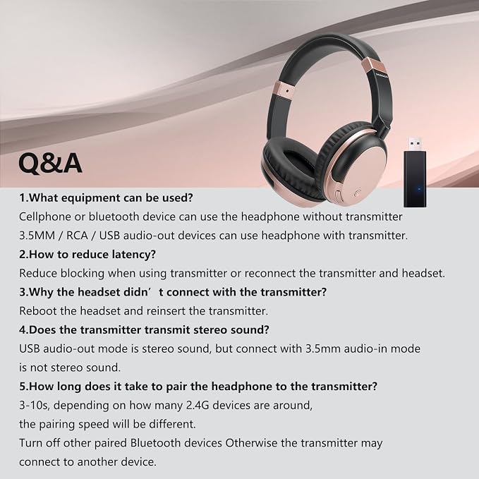 Bluetooth Wireless Over Ear Light Weight Headphone - Image 6