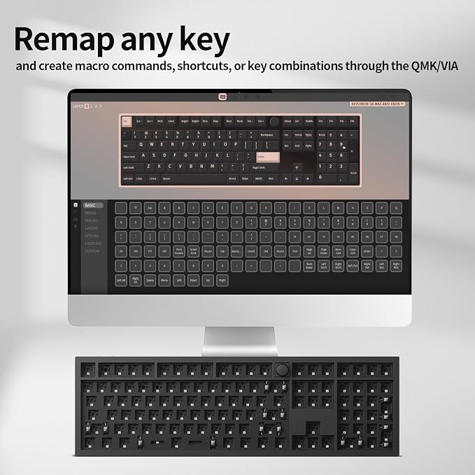 Keychron Q6 Max QMK/VIA Wireless Custom Mechanical Keyboard Barebone Knob - Image 3