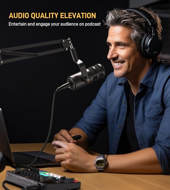 MAONO XLR Podcast Dynamic Microphone, Cardioid Studio Mic - Image 2