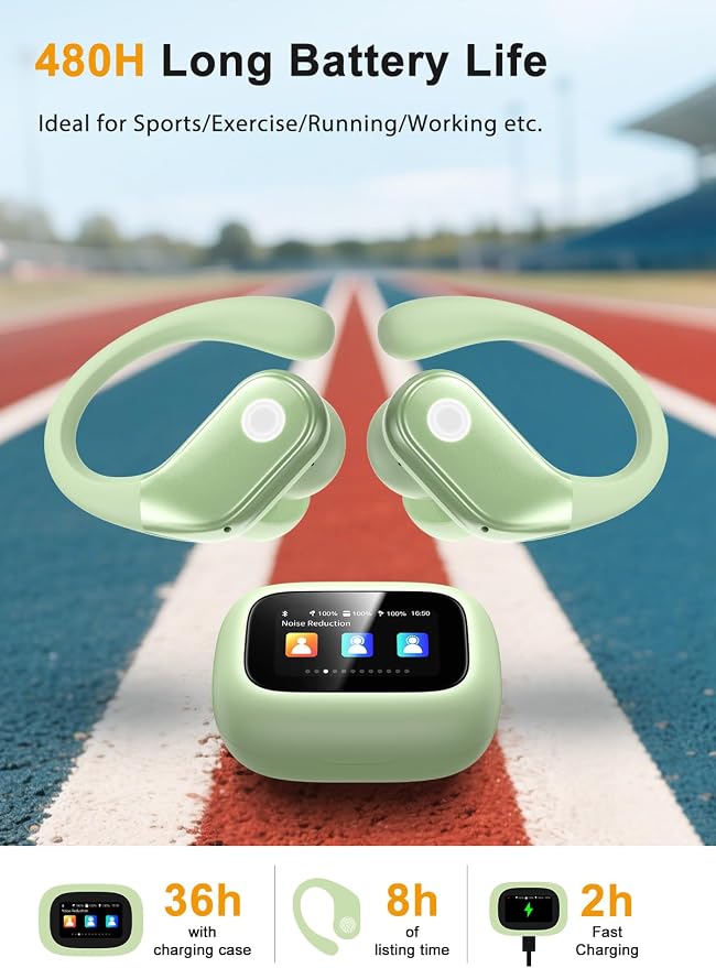 Wireless Earbuds, ANC Noise Cancelling Sport Ear Buds - Image 5