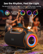 Portable Bluetooth Speakers Wireless, 200W Peak Loud Sound and Deep Bass - Image 8