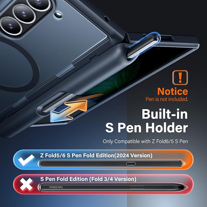 MOBOSI for Z Fold 6 Case with Privacy Screen Protector, Shockproof Phone Cover - Image 2