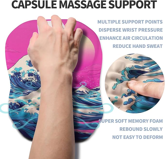 Ergonomic Raised Mouse Pad Wrist Support - Image 3