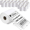 FungLam 100 Rolls 4x6 Direct Thermal Shipping Labels, 250 Labels Per Roll by FungLam