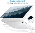 Mektron for MacBook Air 13 Case A1466/A1369, Snap-on Plastic Hard Shell Cover - Image 3