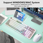 HUO JI Z-99 Wired Mechanical Keyboard, Creamy Sound, Hot Swappable Pre-lubed - Image 6