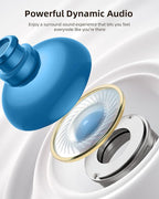 PocBuds Bluetooth Headphones Wireless Earbuds 80hrs Playtime Wireless Charging - Image 5
