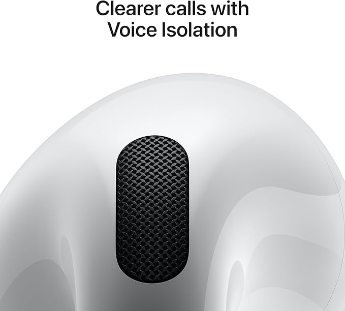 Apple AirPods 4 Wireless Earbuds, Personalized Spatial Audio, Sweat and Water - Image 5
