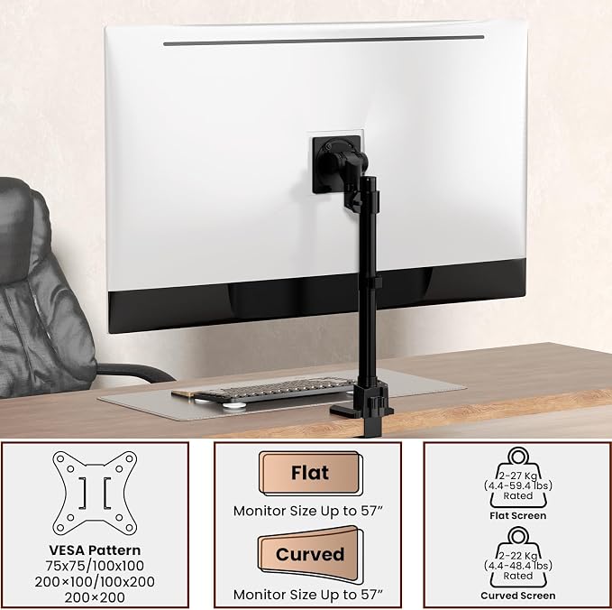 Monitor-Arm Ultrawide Heavy Duty 24-57'' - Image 3