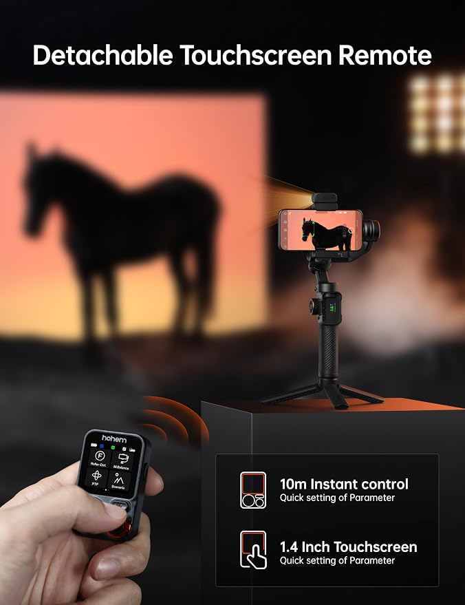 Hohem iSteady M7 Smartphone Gimbal Stabilizer, AI Tracking Sensor - Image 2