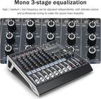 W IN-MIX DX8 Professional DJ Audio Mixer 8 Channel - Image 3
