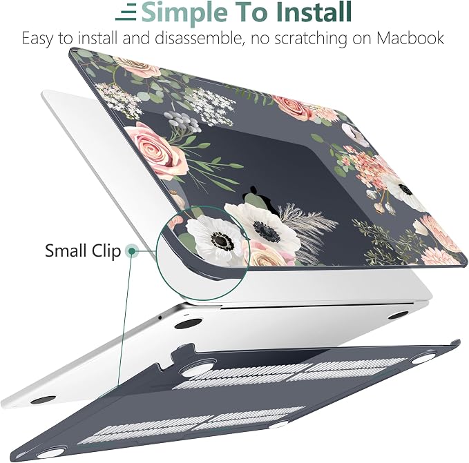 TWOLSKOO Compatible with M4 MacBook Air 13.6 inch Case 2025-2022 Release M4 - Image 3