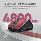 TECKNET Rechargeable Wireless Mouse, 2.4G Silent Mouse, Quiet Click, 6 - Image 5