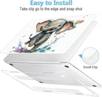 Mektron for MacBook Air 13 Case A1466/A1369, Snap-on Plastic Hard Shell Cover - Image 3