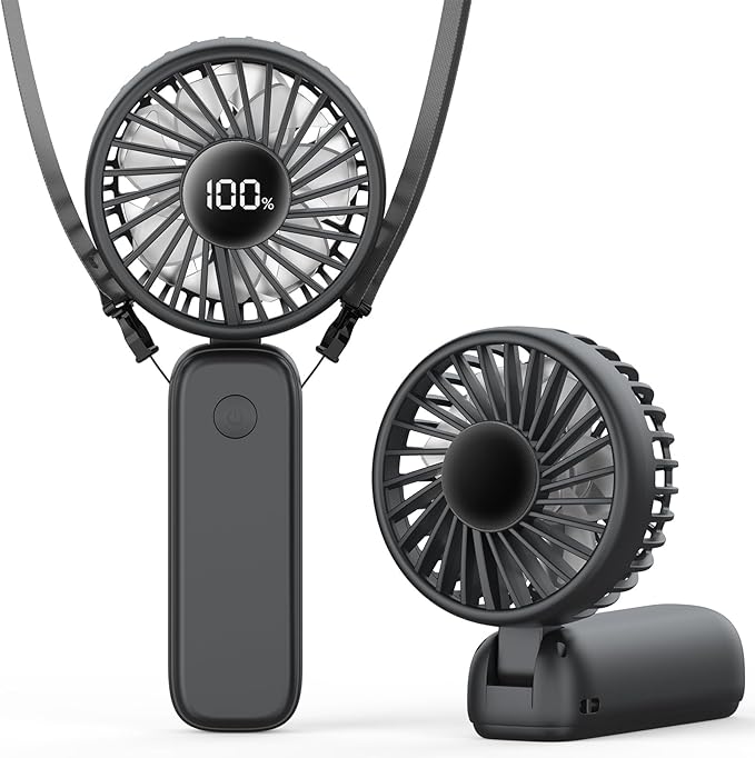 PANERGY Portable Handheld Fan, 5000mAh Rechargeable, 14H Max Cooling Time by PANERGY