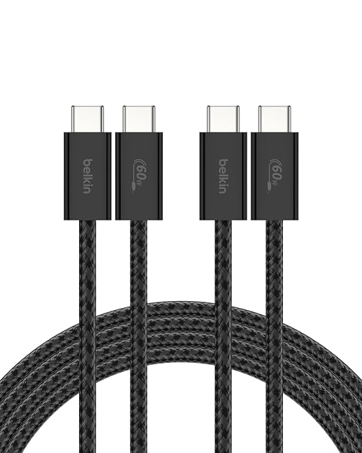 Belkin USB C to USB C Cable 2-Pack, 60W by Belkin