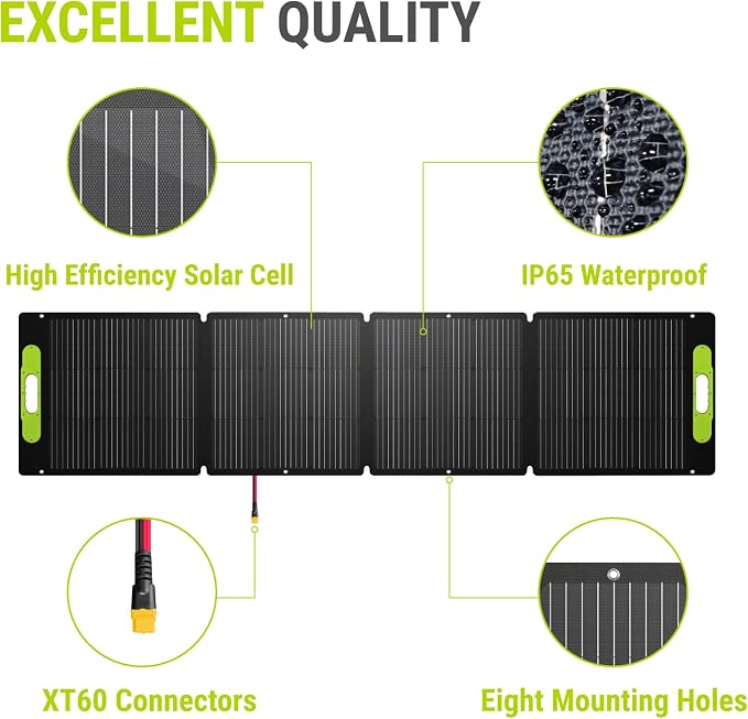 Newpowa 200W Portable Solar Panel Kit - Image 8