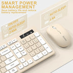 Wireless Keyboard and Mouse Combo, Full-Sized Wireless Keyboard and Adjustable - Image 5