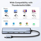 USB C to USB C Hub Dual Monitor, USBC Splitter - Image 8