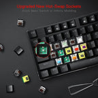 Redragon K556 RGB LED Backlit Wired Mechanical Gaming Keyboard, 104 Keys - Image 5