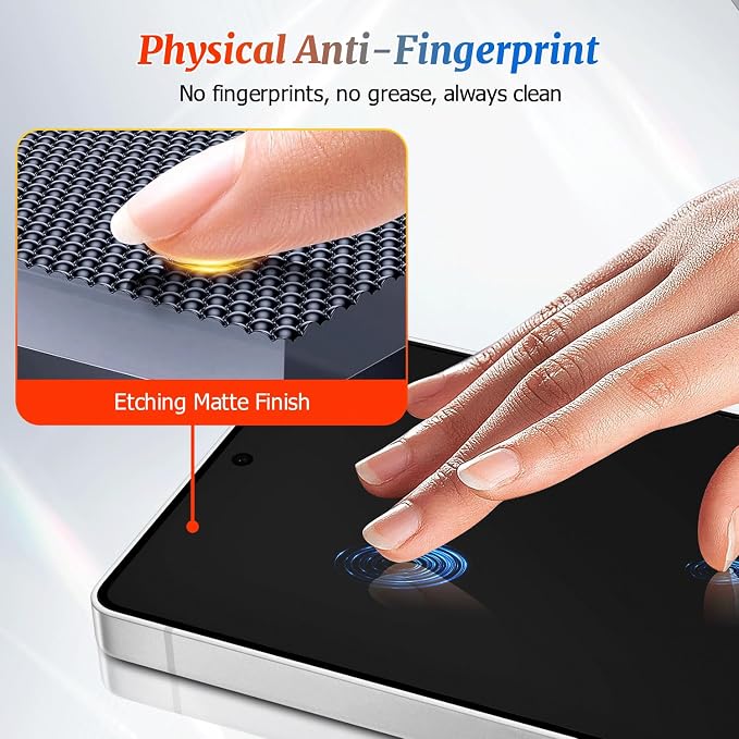 2 Pack Galaxy S24 Plus/S25 Plus Matte Screen Protector, 9H Hardness Tempered - Image 6