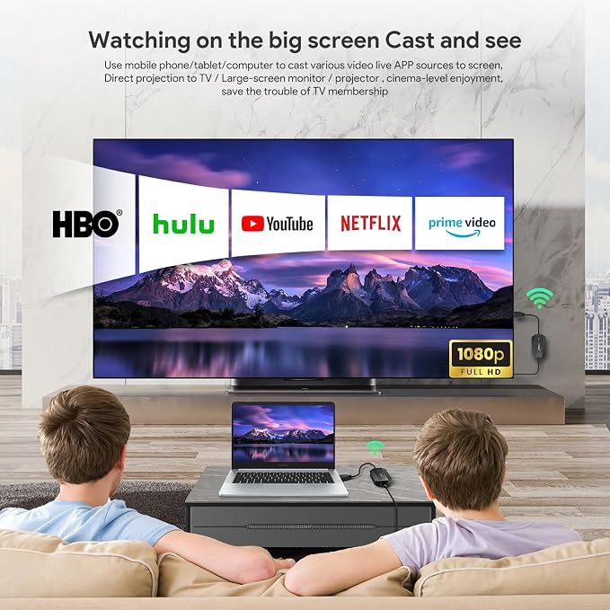 2025 Upgraded Wireless HDMI Transmitter and Receiver 4K Ultra HD Decoding & - Image 5