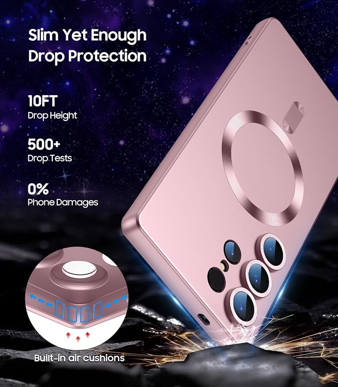 Magnetic for Samsung Galaxy S25 Ultra Case Slim Soft Silicone Bumper Shockproof - Image 5