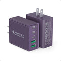 50W USB C Plug, 5-Port Fast Charger Block PD+QC Cube Wall Charging Box Brick by Qwinjwin
