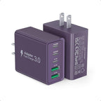50W USB C Plug, 5-Port Fast Charger Block PD+QC Cube Wall Charging Box Brick by Qwinjwin
