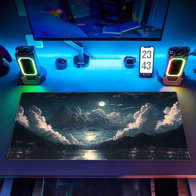 Anime Aesthetics Desk Mat Cloud Mouse Pad Gaming MousePad XXL Computer Mat Full - Image 7