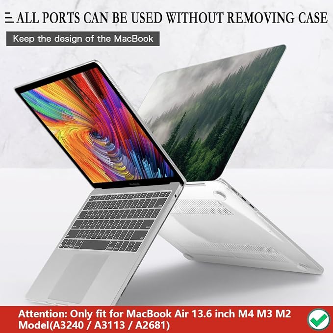 CISSOOK Compatible with MacBook Air 13.6 inch Case A3240 A3113 A2681 2025 2024 - Image 5