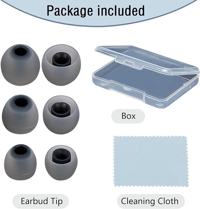 Silicone Replacement Earbud Tips Earbud Covers Fit - Image 7