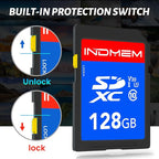 INDMEM SD Card 128GB 6-Pack, Class 10 128GB High Speed up to 90M/S Full HD - Image 7