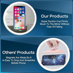 Silicone Suction Cup Phone Mount, Magnetic Suction Phone Case Stand, Mirror - Image 4