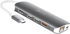 j5create USB C Hub Adapter Multi-Monitor 10-in-1 Port Docking Station 4K HDMI by j5create