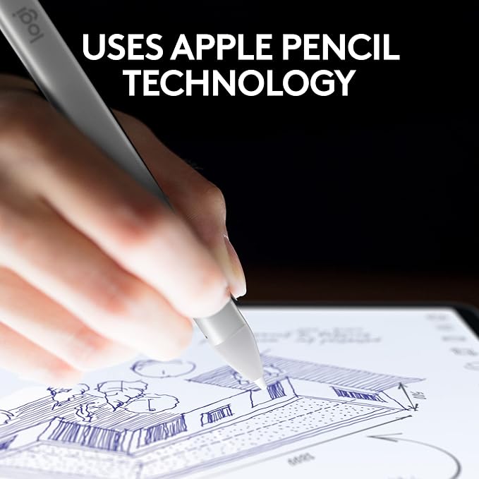 Logitech Combo Touch iPad Pro 11-inch Keyboard Case and Logitech Crayon Digital - Image 3