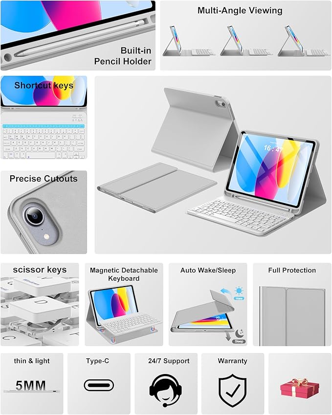 Keyboard Case for iPad 10th Generation 2022 10.9-inch - Image 3