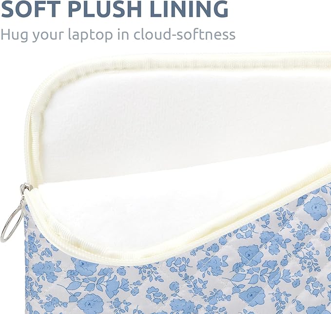 Puffy Laptop Sleeve 13-15.6 Inch Cute Quilted Laptop Protective Case Padded - Image 4